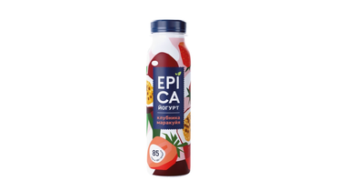 Изображение товара Йогурт Epica питьевой Клубника маракуйя 2,5% 260 г