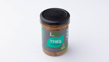 Изображение товара Тунец (желтоперый) филе натуральный ст/б, 190 г
