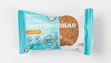Изображение товара Конфета протеиновая с кокосом