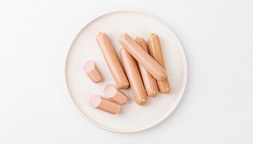 Изображение товара Сосиски Нежные с филе, Халяль, из куриного филе и говядины