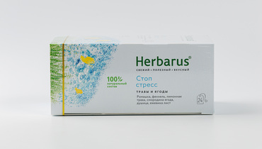 Изображение товара Чайный напиток Herbarus, Стоп Стресс, 24 пак