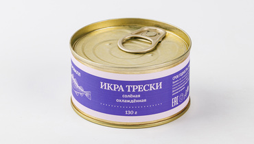 Изображение товара Икра трески соленая охл., 130 г