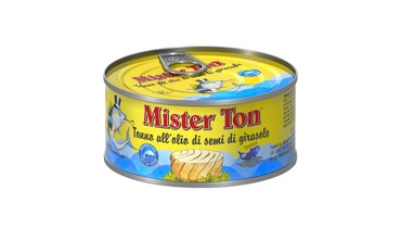 Изображение товара Тунец Mister Ton филе ломтики тунца желтоперого в подсолнечном масле ж/б 160 г