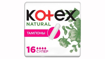 Изображение товара Тампоны Kotex Natural Супер Органик 16 шт для комфортной защиты