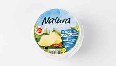 Изображение товара Натуральный сыр Natura Лёгкий 16% 400 г с натуральным составом
