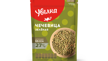 Изображение товара Чечевица зеленая Увелка 450 г