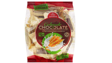 Изображение товара Конфеты Co barre de Chocolate мультизлаковые с белой глазурью 200 г