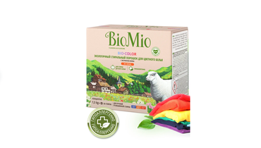 Изображение товара Стиральный порошок BioMio Bio-color 1,5 кг без запаха для цветного белья