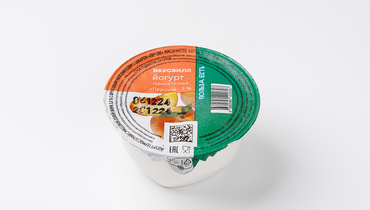 Изображение товара Йогурт термостатный Персик 3% 160 г ВкусВилл