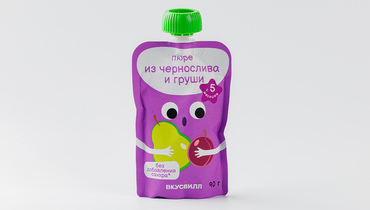 Изображение товара Пюре из чернослива и груши, 90 г