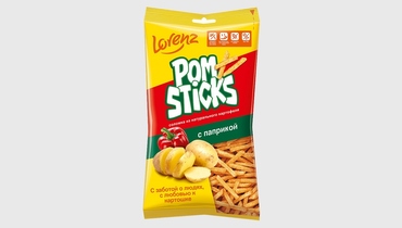 Изображение товара Чипсы картофельные Lorenz Pomsticks соломкой с паприкой 100 г