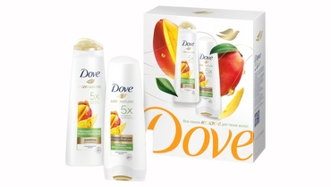 Изображение товара Подарочный набор Dove Шампунь 250 мл и Бальзам-ополаскиватель 200 мл