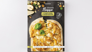Изображение товара Пицца римская с грушей и голубым сыром ВкусВилл, 415 г