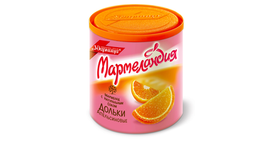 Изображение товара Мармелад Мармеландия Дольки апельсиновые 250 г