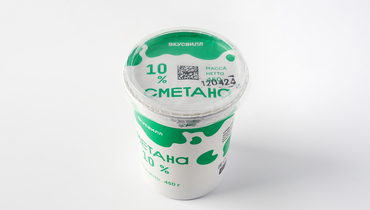 Изображение товара Сметана 10%, 450 г