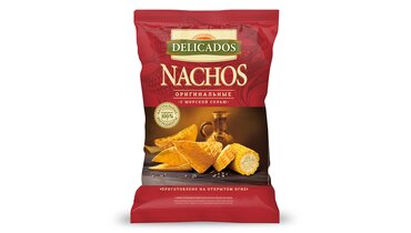 Изображение товара Чипсы кукурузные Delicados Nachos оригинальные 150 г