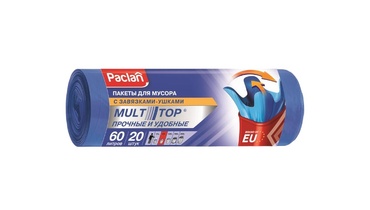 Изображение товара Мешки для мусора Paclan Multitop 60 л 14мкм (60х77см) 20 шт
