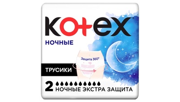 Изображение товара Прокладки-трусики Kotex Ночные 2 шт
