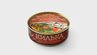 Изображение товара Килька балтийская обжаренная в томатном соусе, 240 г