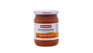 Изображение товара Икра из баклажанов KERAKUR острая 500 г - натуральная закуска