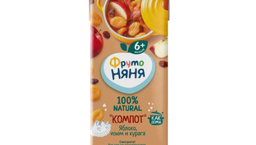 Изображение товара Компот ФрутоНяня с яблоком изюмом и курагой без сахара с 6 месяцев 200 мл
