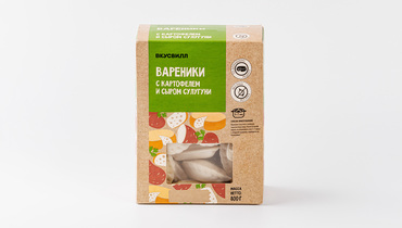 Изображение товара Вареники с картофелем и сыром Сулугуни 800 г от ВкусВилл