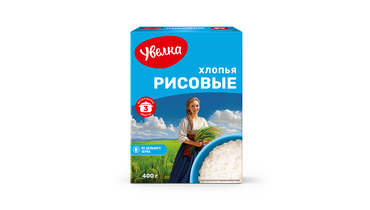 Изображение товара Хлопья рисовые Увелка 400 г