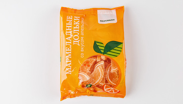 Изображение товара Мармеладные дольки со вкусом апельсина вегетарианский натуральный 300 г