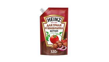 Изображение товара Кетчуп Heinz для гриля и шашлыка дой-пак 320 г