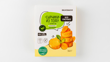 Изображение товара Веганские сырники из тофу с курагой 360 г ВкусВилл