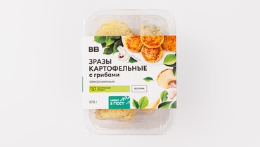 Изображение товара Зразы картофельные с грибами, зам., 570 г