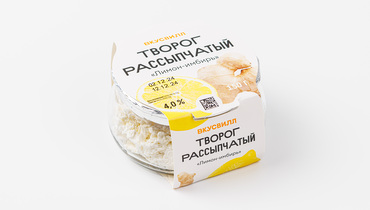 Изображение товара Творог рассыпчатый "Лимон-имбирь" 4%