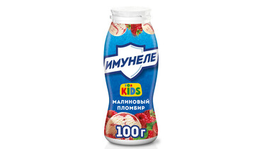 Изображение товара Напиток кисломолочный Имунеле For Kids Малиновый пломбир 100 г