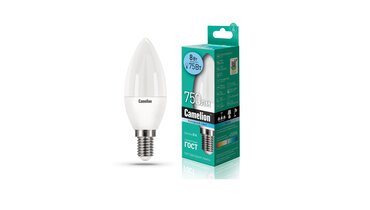 Изображение товара Светодиодная лампа Camelion LED8-C35/845/E14 8Вт 220В Холодный свет