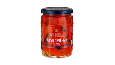Изображение товара Перцы печеные Gustoria консервированные 580 мл