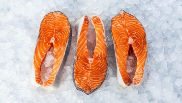 Изображение товара Семга стейк премиум охлажденный 160 г ВкусВилл, быстрое приготовление