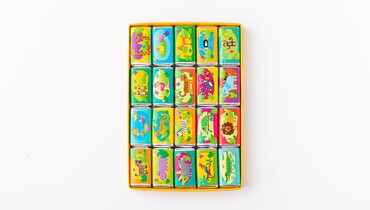 Изображение товара Молочный шоколад «Яркие Джунгли» с пазлом, 100 г, ВкусВилл