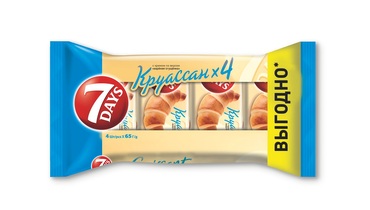 Изображение товара Круассан 7DAYS с кремом вареная сгущенка 4 шт по 65 г