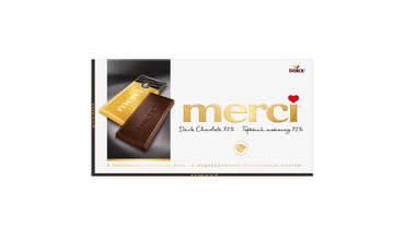 Изображение товара Шоколад горький Merci 72% какао 100 г