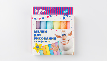 Изображение товара Мелки цветные для рисования, 6 шт