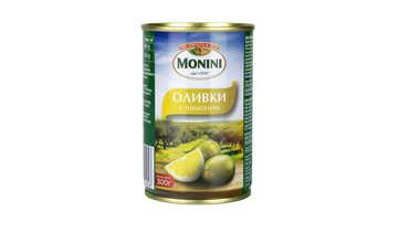 Изображение товара Оливки Monini с лимоном 300 г