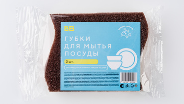 Изображение товара Губки для мытья посуды, 2 шт