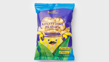 Изображение товара Палочки кукурузные в сах. пудре с бананом и стевией