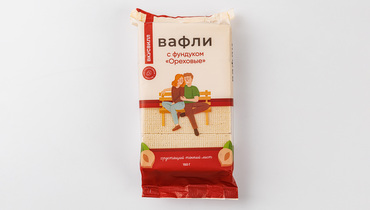 Изображение товара Вафли с фундуком "Ореховые"
