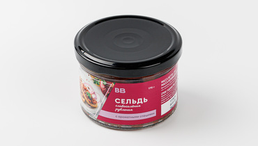 Изображение товара Сельдь слабосоленая рубленая с ароматными специями, 170 г