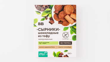 Изображение товара Шоколадные сырники из тофу без глютена и лактозы, веганский продукт