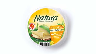 Изображение товара Сыр Natura сливочный 45% цилиндр 200 г натуральный российский
