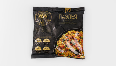 Изображение товара Блюда готовые быстрозамороженные "Паэлья с курицей и морепродуктами"