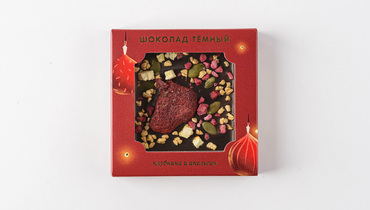 Изображение товара Шоколад темный "Клубника и апельсин"