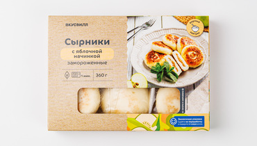Изображение товара Сырники с яблочной начинкой, зам.